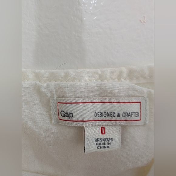 Vintage Gap White Tiered Mini Dress 0 Cottagecore Y2K Summer Romantic Coastal - Picture 4 of 7